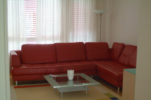 Very red couch