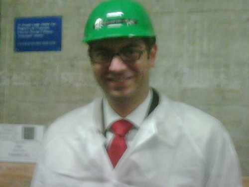 Matthew in lab coat