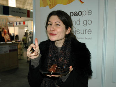 Aude with chocolate fondue