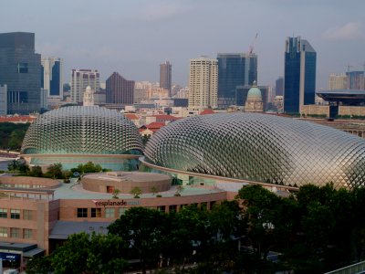 The Durian Convention Centre, which looks a lot like the fruit!