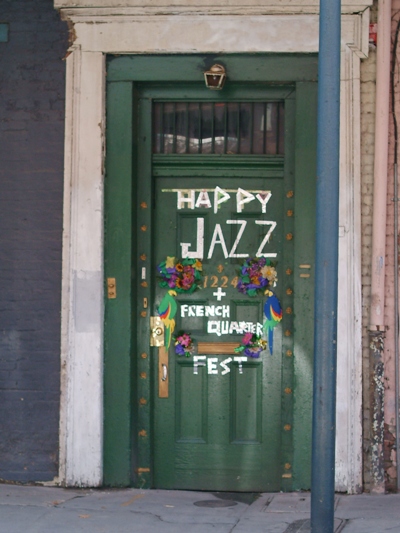 A warm welcome to Jazzfest from one of the locals